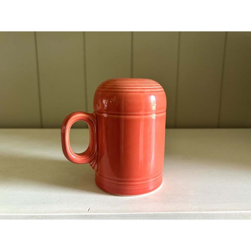 Vintage Homer Laughlin Fiesta Persimmon Range Top Shaker w Stopper HLC USA